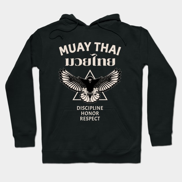 Muay Thai Eagle Hoodie by NicGrayTees